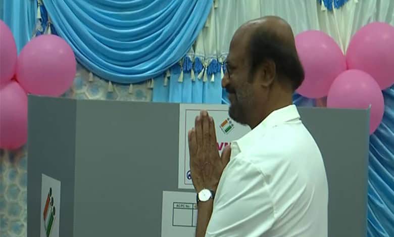 LS Polls 2024: Rajnikanth casts his vote in Chennai