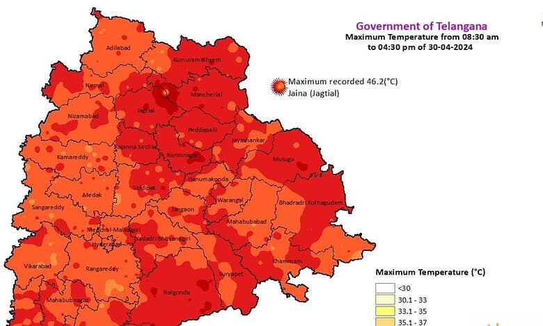At 46.2° Celsius, Telangana sizzles under peak heat wave