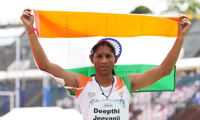 Telangana para athlete Deepthi blazes to a new world record in Japan