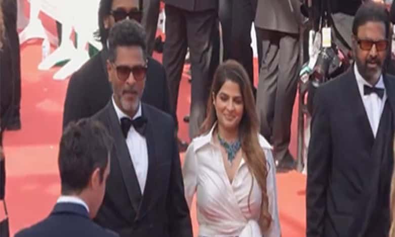 Prabhu Deva, Mohan Babu, Vishnu Manchu walk Cannes redcarpet in style