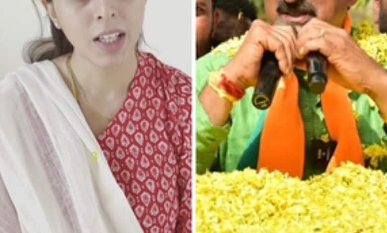 Nisha Yogeshwar, the daughter of Karnataka BJP MLC and former minister C.P. Yogeshwara