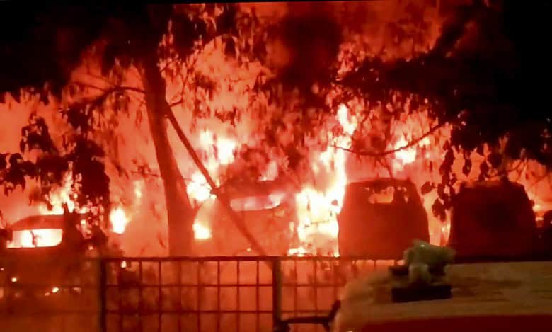 Major fire breaks out in abandoned building near Manipur CM’s bungalow