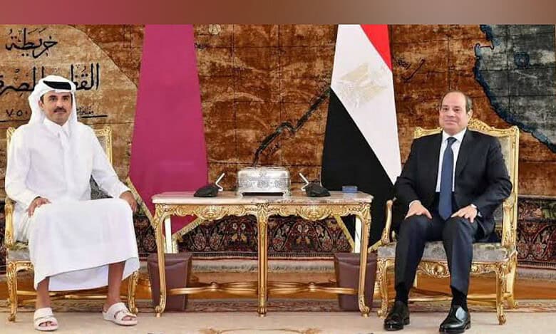 Leaders of Egypt, Qatar pledge to resume peace efforts in Gaza