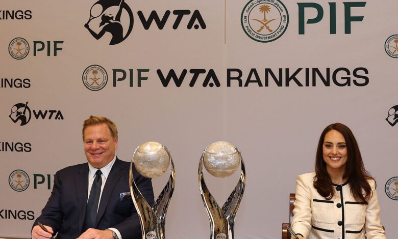Saudi PIF becomes first-ever sponsor of WTA rankings