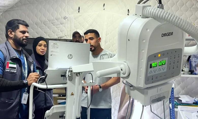 UAE delivers ambulance, X-ray machine to Gaza Strip