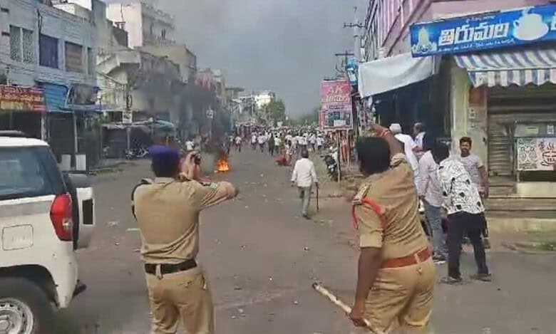 Several constituencies witness a war-like situation on the day of the election in Andhra Pradesh on Monday, as clashes between TDP and YSRCP workers erupt throughout the day, resulting in injuries to scores of people.