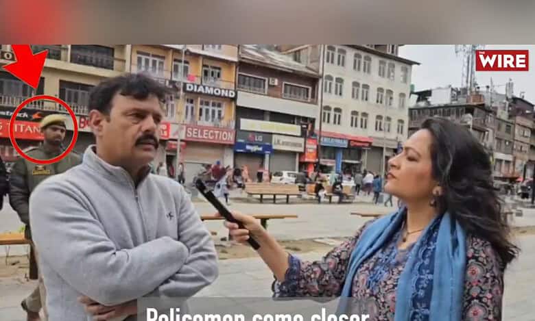 Video: The Wire journalist in Kashmir abruptly stopped midway during interview
