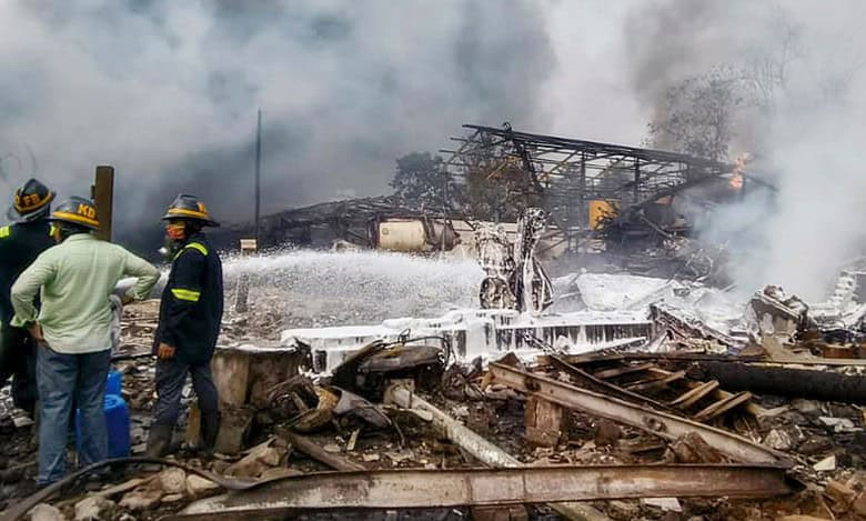 6 killed after triple explosions and fire rock Thane chemical factory