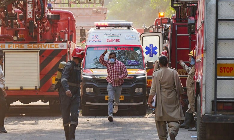 Official dies in fire at Income Tax CR Building in Delhi