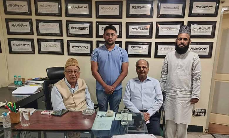 Mohammad Yar Alam with Zahid Ali Khan and Iftekhar Hussain