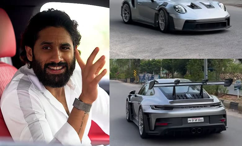 Watch: Naga Chaitanya buys new Porsche, spotted in Gachibowli