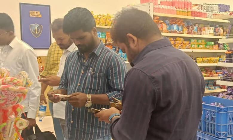 Raid conducted at supermarket in Hyderabad
