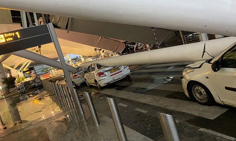 Roof collapse: Flight departures at Delhi airport's T1 suspended till 2 pm