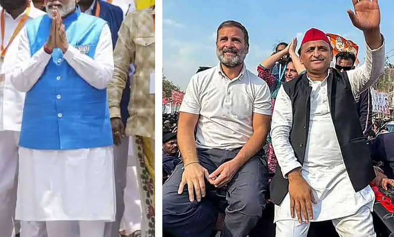 PM Modi, Rahul Gandhi and Akhilesh Yadav