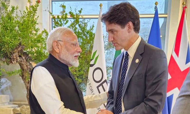 Prime Minister Narendra Modi with Prime Minister of Canada Justin Trudeau