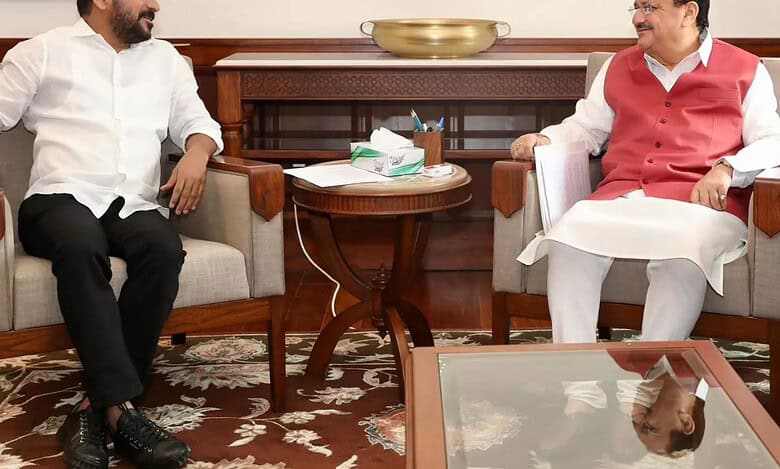 Revanth urges JP Nadda to release Rs 693.13 crore funds outstanding under the National Health Mission (NHM).