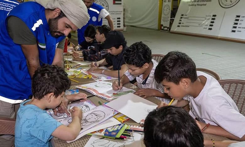 UAE floating hospital hosts entertainment event for Gaza children