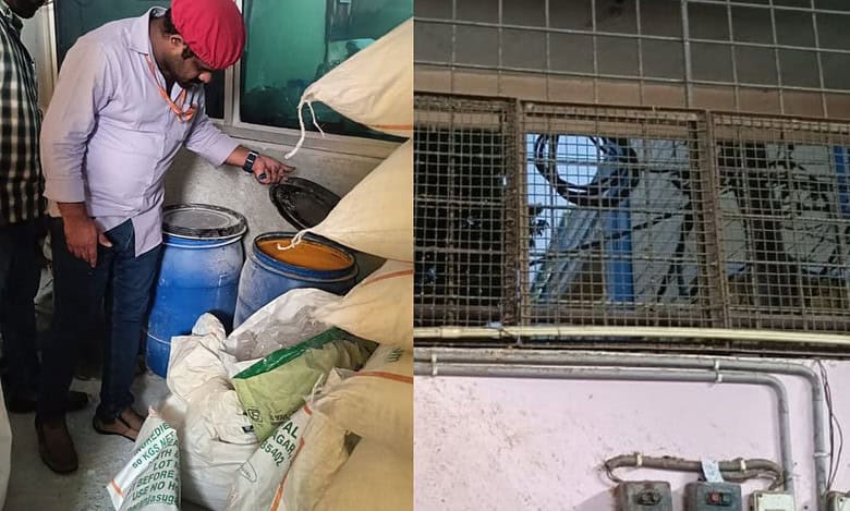 The Task Force team finds serious violations in storage and handling of tomato sauce manufacturing units at Nacharam and Jeedimetla.
