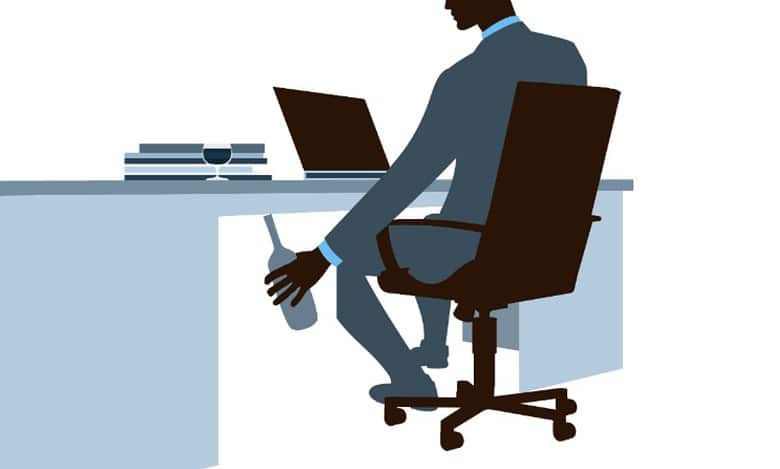 Transport commissioner suspends an outsourcing employee working in the transport department's office in Mahabubabad for consuming alcohol in the office.