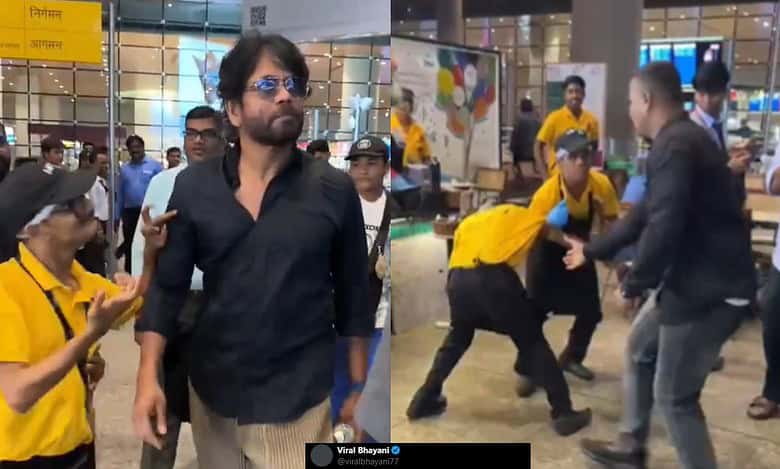 Nagarjuna's bodyguard pushes differently-abled fan, actor reacts