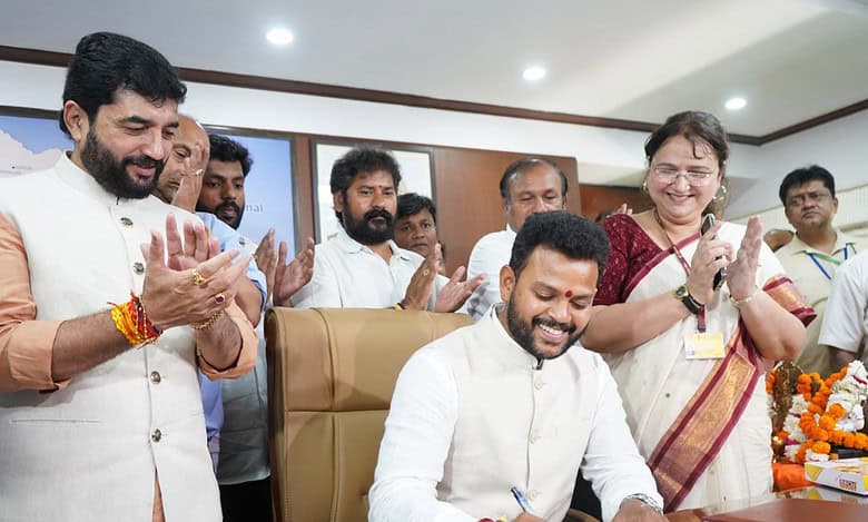 TDP MP Ram Mohan Naidu takes charge of Civil Aviation Ministry