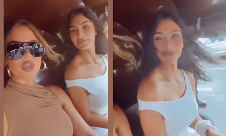 Kardashian sisters travel in local auto in India, video viral