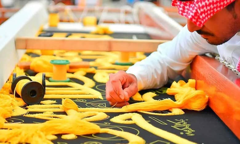 With skilled Saudi hands: Kiswah of Kaaba crafted from silk, gold, silver threads