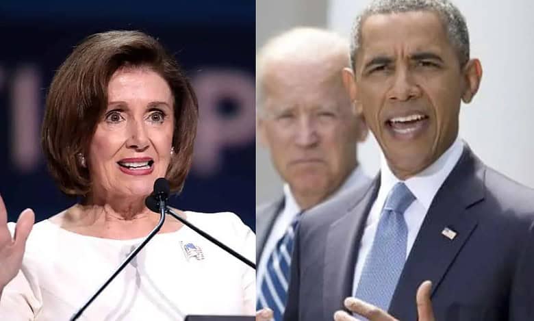 Nancy Pelosi and Barack Obama