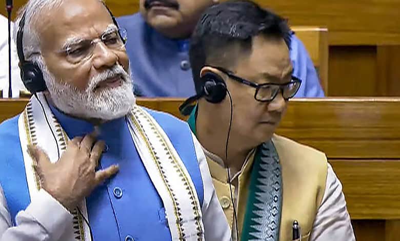 PM Modiin Lok sabha