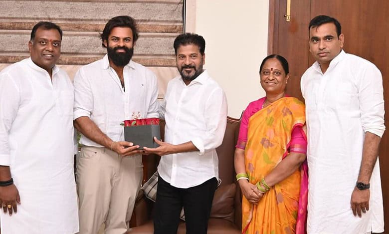 Sai Dharam Tej meets Telangana CM