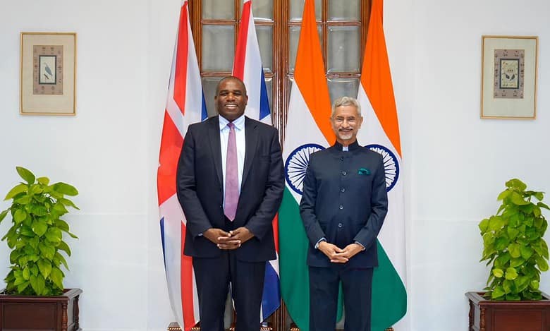 UK Foreign Secretary David and EAM Jaishankar