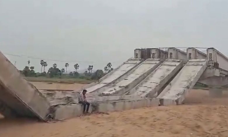 Telangana: Under construction bridge collapses for 2nd time in 3 months