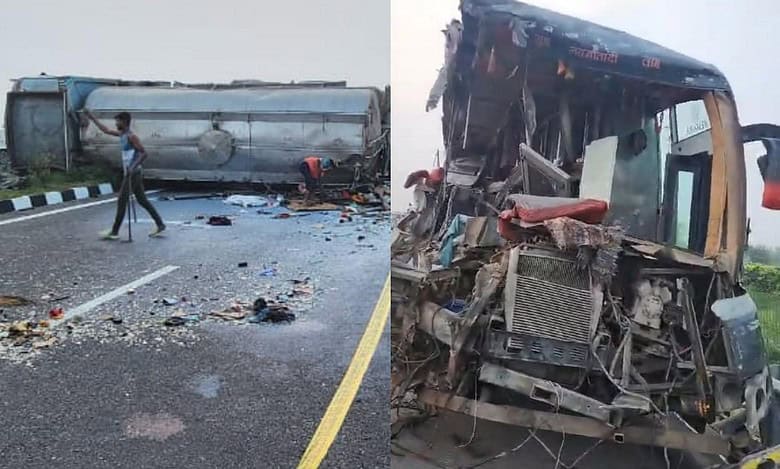 18 killed, 19 hurt as bus collides with tanker in UP's Unnao