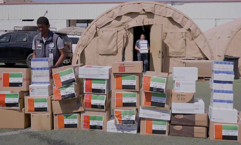 UAE rushes 3 tons of medical aid to Gaza after attack on refugee camp