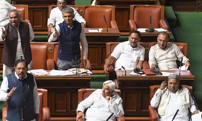Six Bills passed in Karnataka Assembly without discussion amidst din