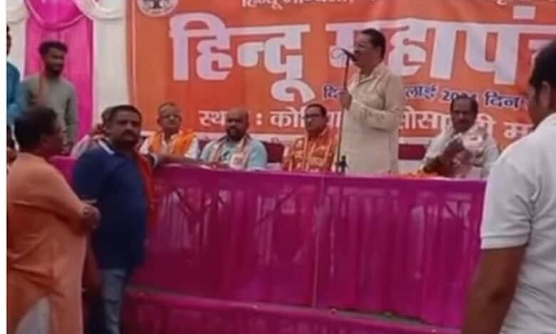 UP: Hindutva groups organise Mahapanchayat against mosque construction