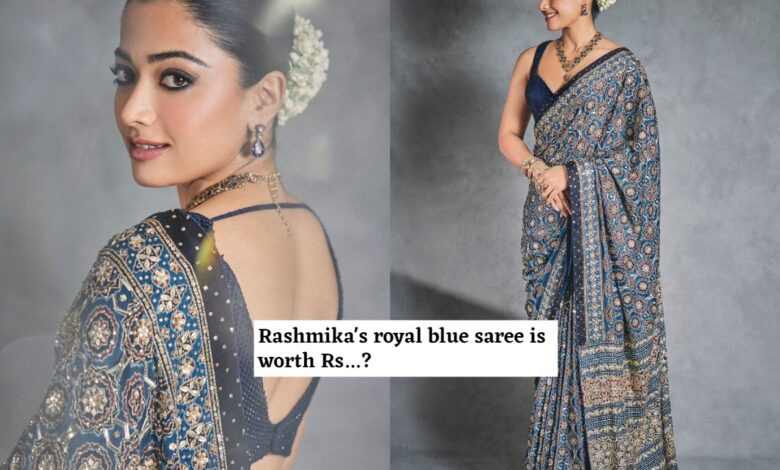 Rashmika attends Ambani wedding in expensive saree, see price