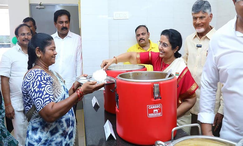 Andhra CM Chandrababu Naidu re-launches ‘Anna’ Canteens