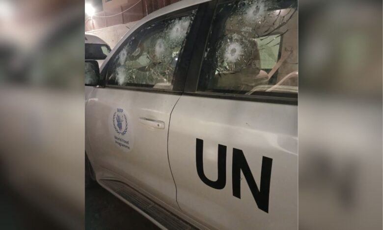 Humanitarians in UN armoured vehicle escape Israeli gunfire in Gaza