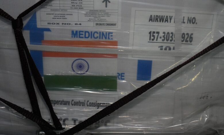 India dispatches anti-cancer drugs to Syria