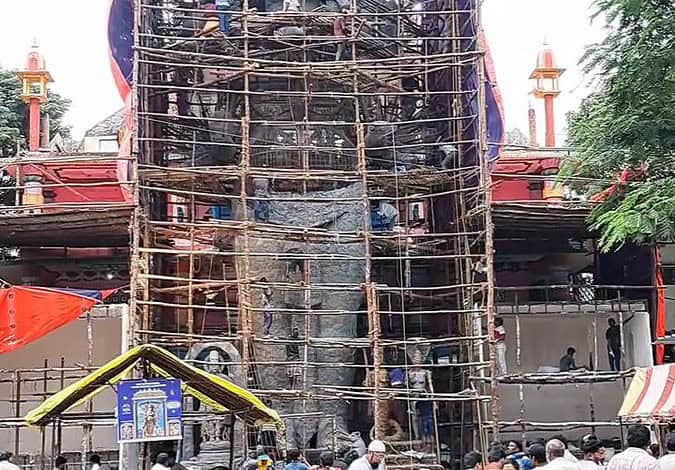 Hyderabad: Khairatabad Ganesh idol set to stand 70 ft tall for 70th anniversary