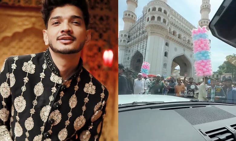 Fans go gaga as Munawar Faruqui makes surprise visit to Charminar
