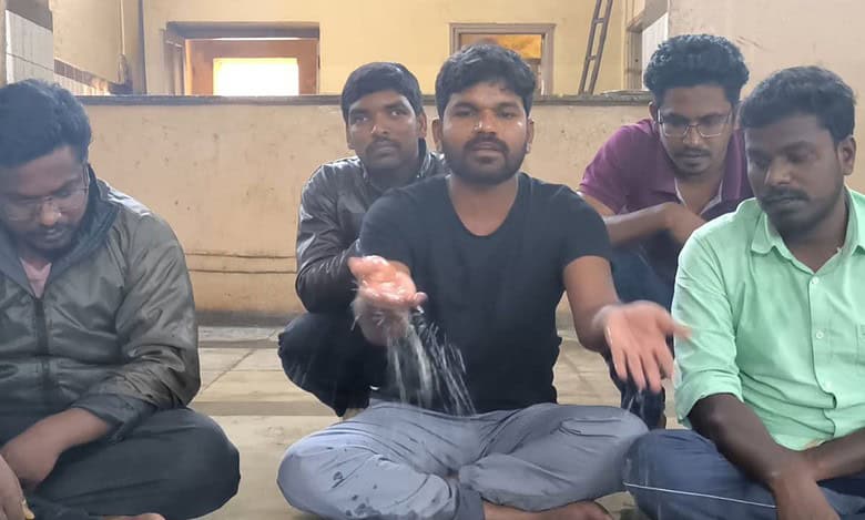 Osmania University mess roof leaks amid rains in Hyderabad