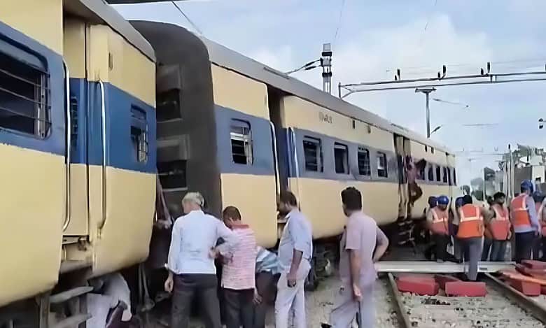 3 coaches of empty MEMU train derail in UP's Saharanpur