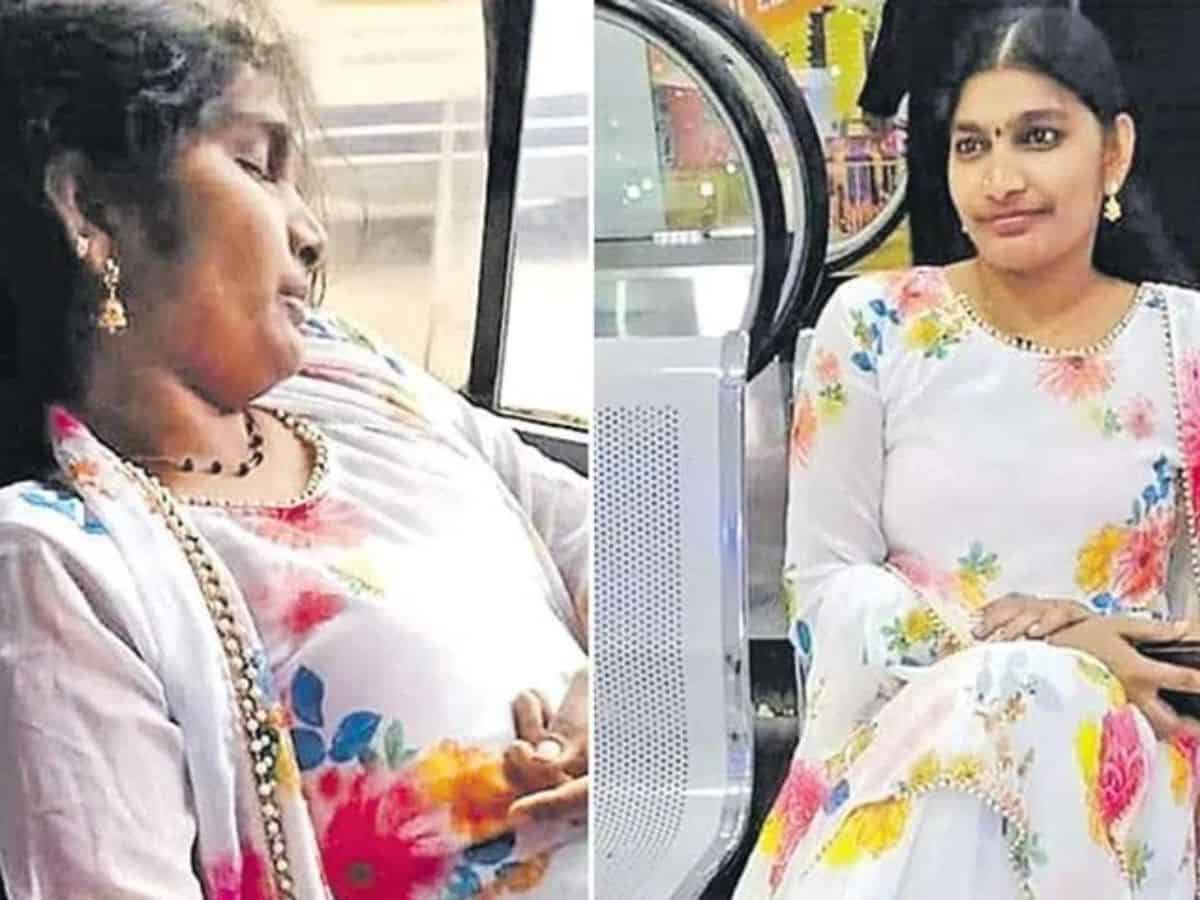 Gulf migrant Satya Padma dies after suffering a heart attack after returning to India and while going home in abus from Hyderabad to Tanuku early this week.