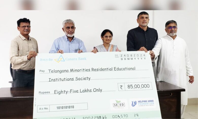 TGMREIS students secure top college seats; SEED-HHF grants Rs 85L scholarship