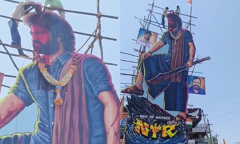 Devara: Blood poured on Jr NTR's cutout, video goes viral