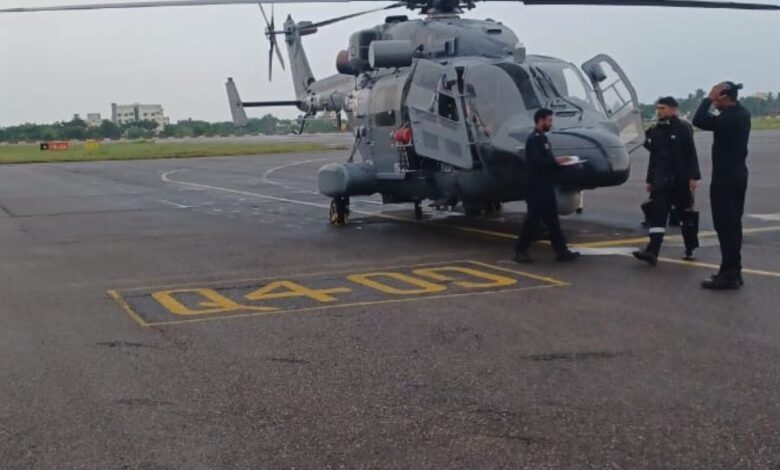 AP: Hundreds rescued from flood-hit Vijayawada, 5 choppers deployed