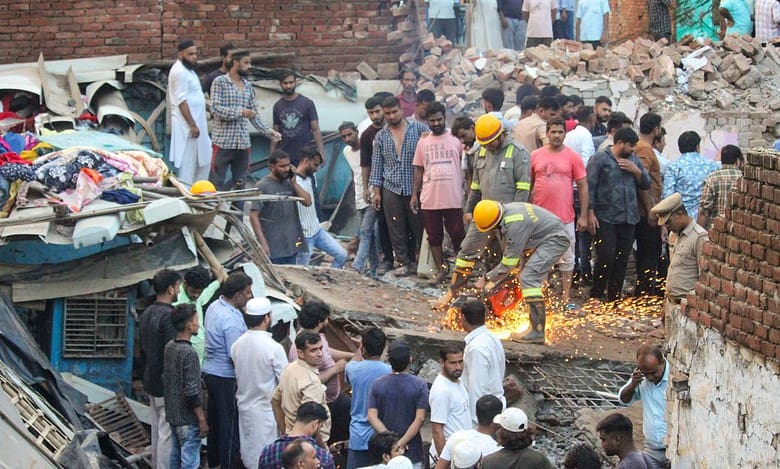 House collapse in Meerut