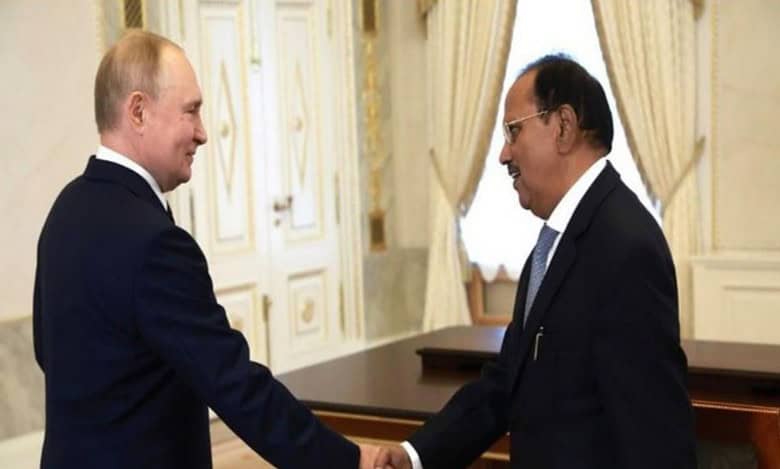 NSA Ajit Doval meets Vladmir Putin